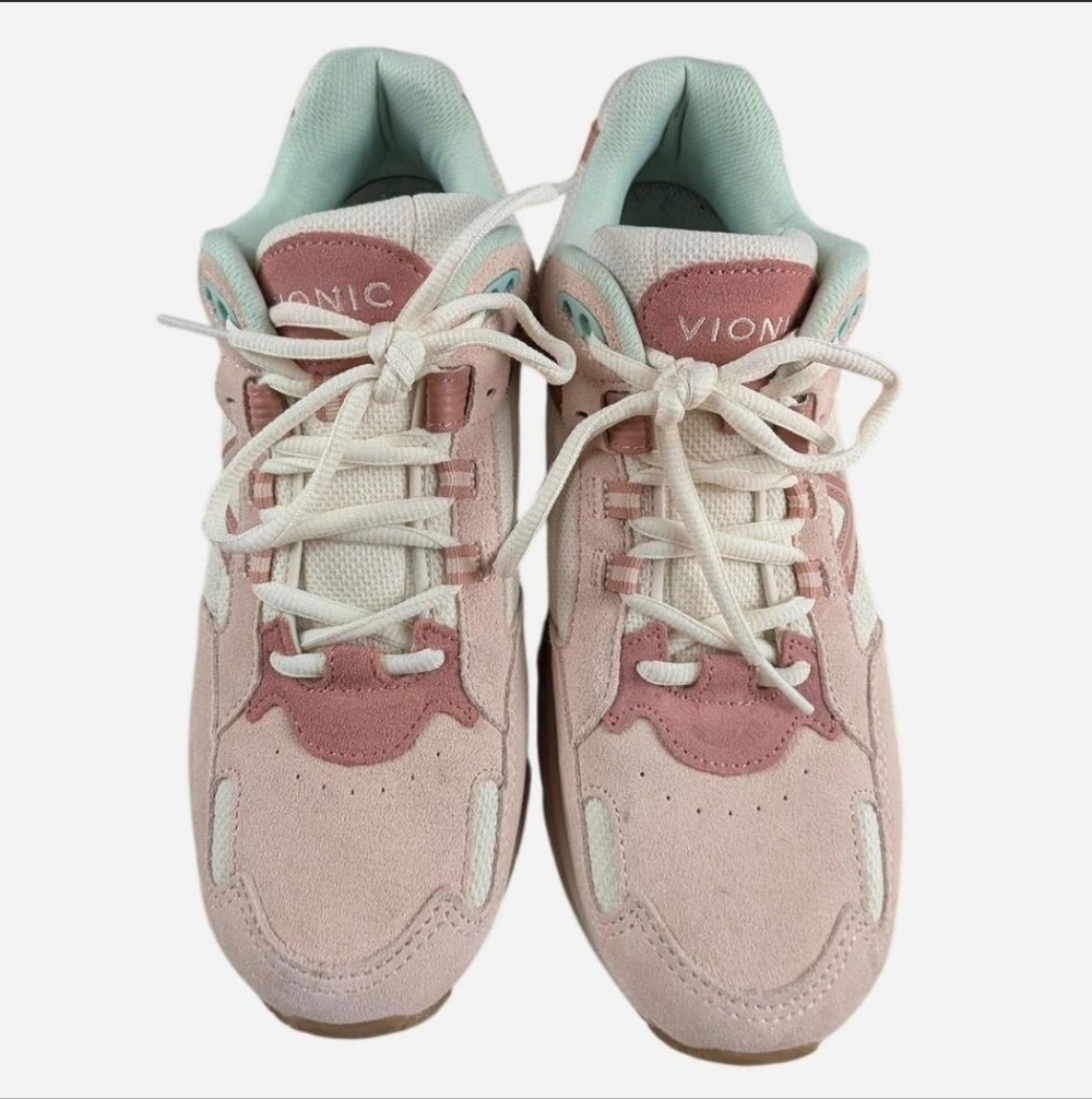 Vionic Pink and white Walk 2.0 Women's 12 wideβ (fit small)